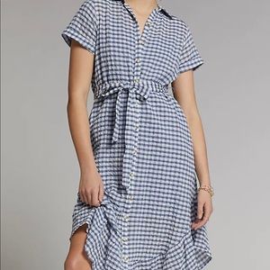 Anthropologie Maeve Finley Gingham Shirtdress